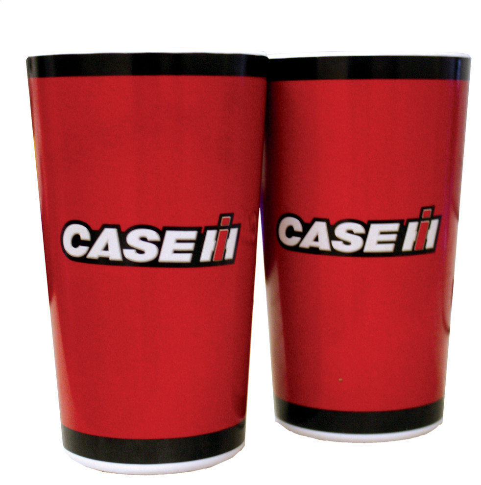 Case IH Tumblers, Set of 4 Contemporary Everyday Glasses by MotorHead Products Houzz