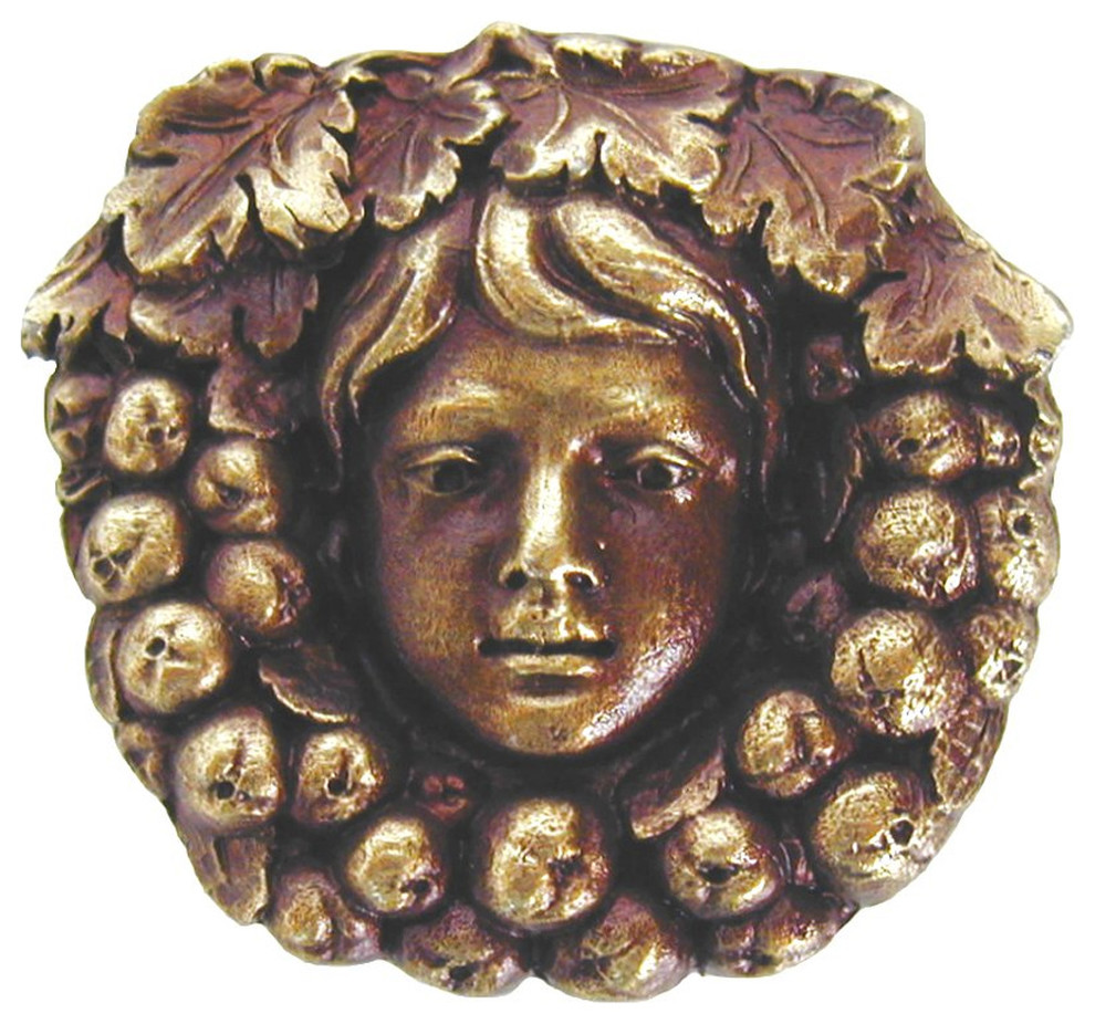 Fruit Of The Vine Knob Antique Brass Cabinet And Drawer Knobs