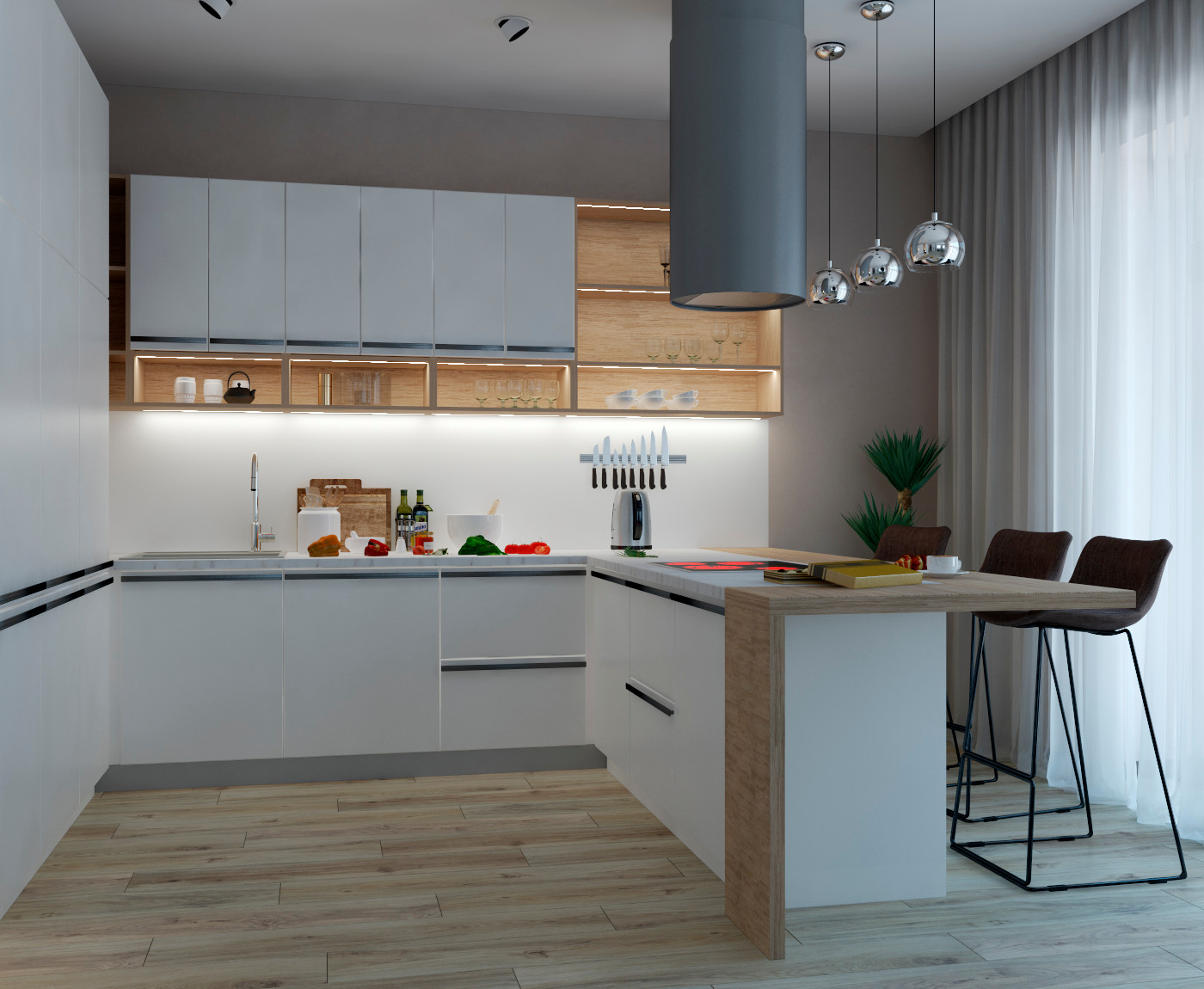 гостиная в большом доме