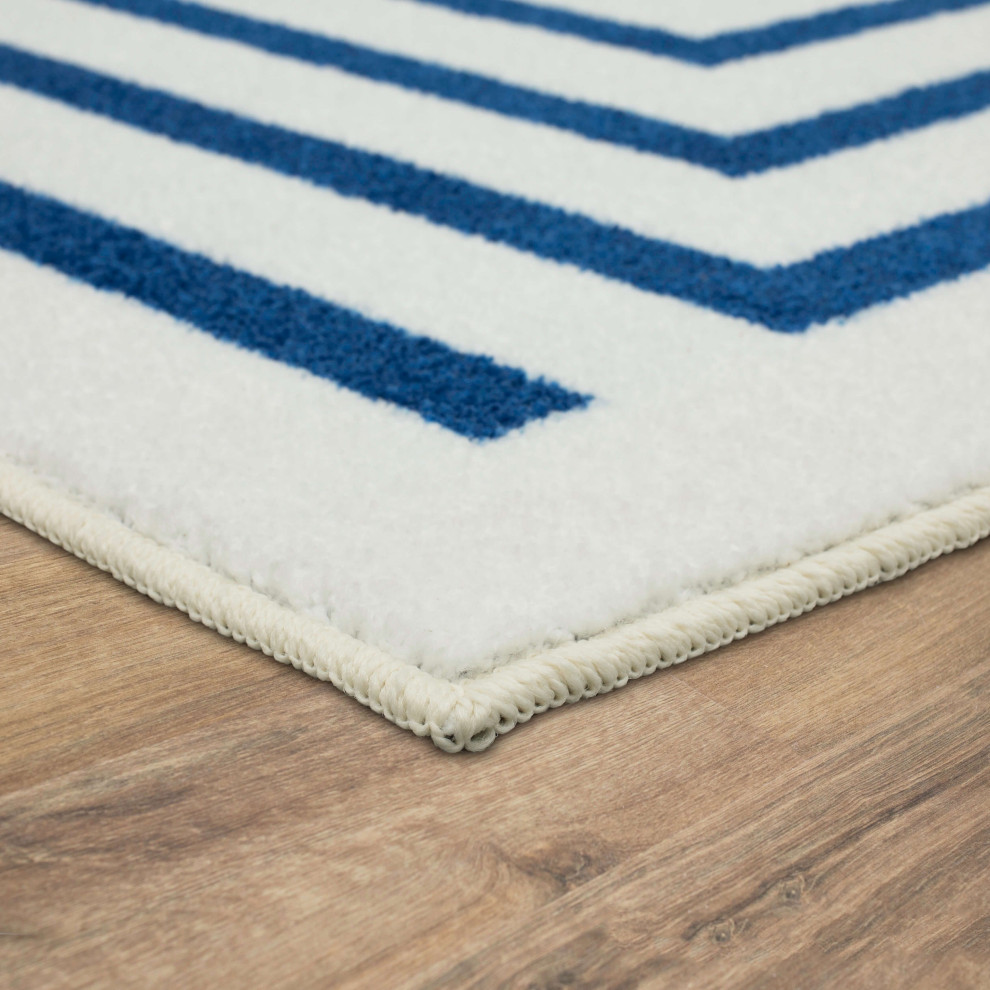 Mohawk Home Eroded Triangles Royal 4' x 6' Area Rug, 6' x 9' Area