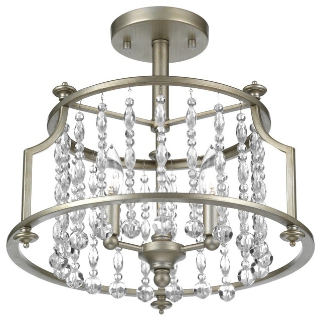 Luxury Moroccan Ceiling Fixture Lexington Series Antique Silver