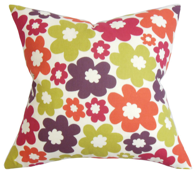 The Pillow Collection Haley Floral Bedding Sham Multi Standard//20 x 26