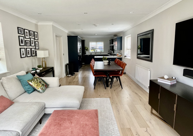 Complete Renovation - Kitchen, Living & Dining Room, Surrey modern-living-room
