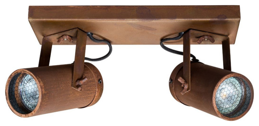 Rust Double Spotlight | Scope - Transitional - Spot Lights - by Luxury Furnitures | Houzz