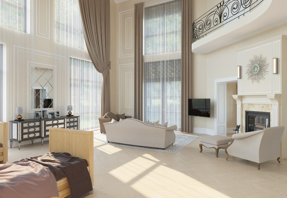 130 кв.м. загородного дома в классике