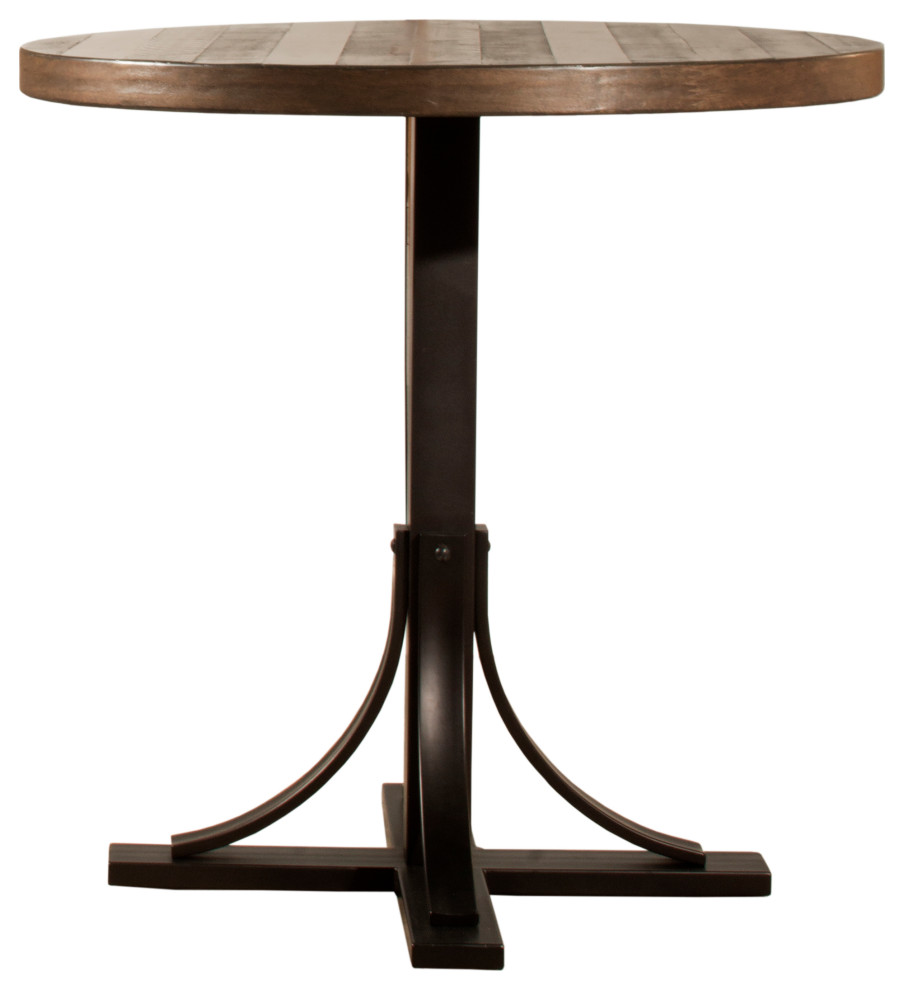 Hillsdale Jennings Round Counter Height Dining Table with Metal