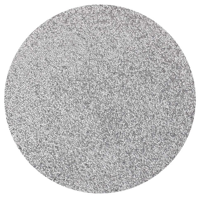 Sparkles Home Luminous Round Rhinestone Placemat Contemporary