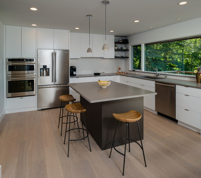A Clean Panoramic contemporary-kitchen