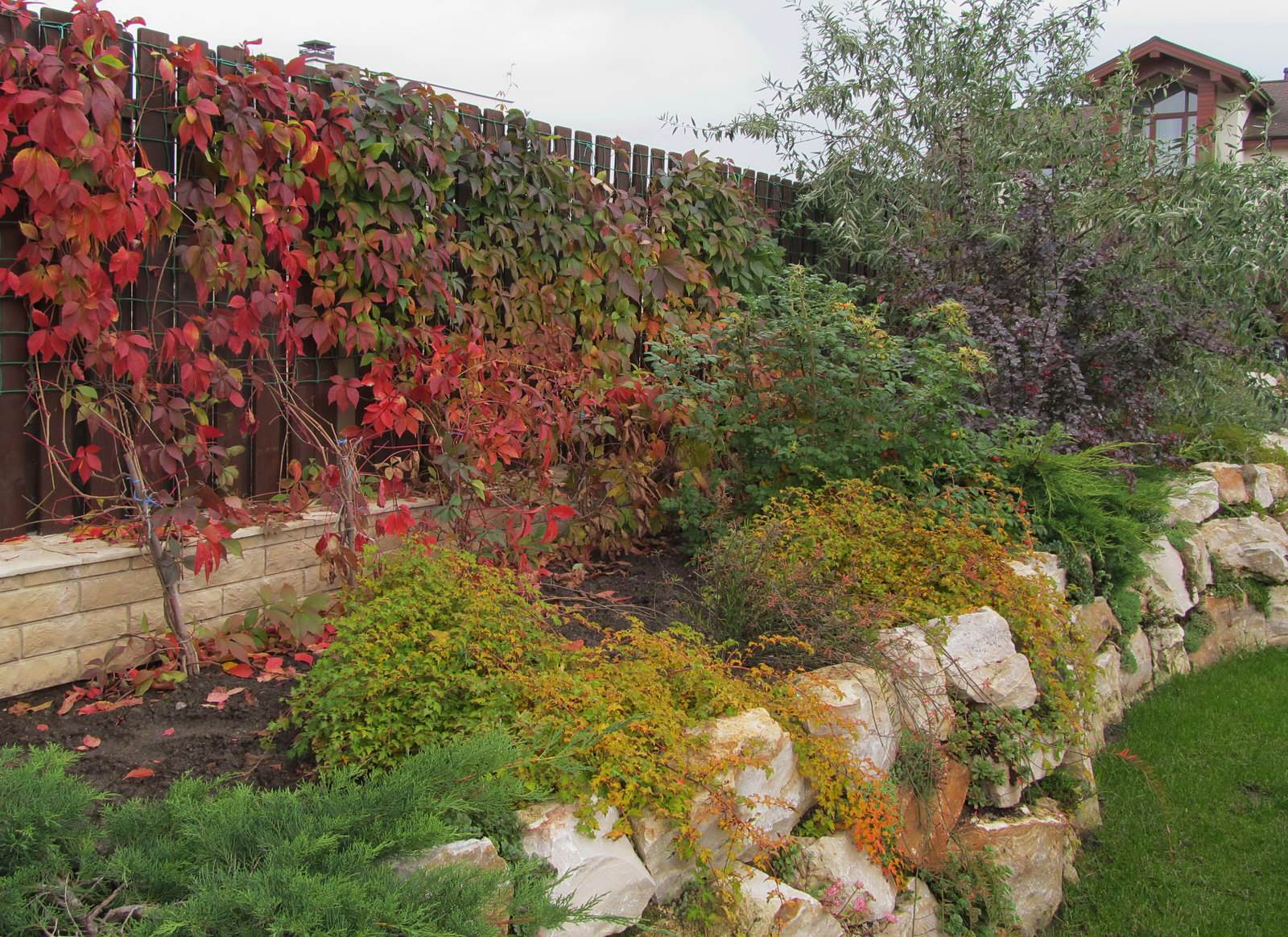 Подпорная стена из валунов