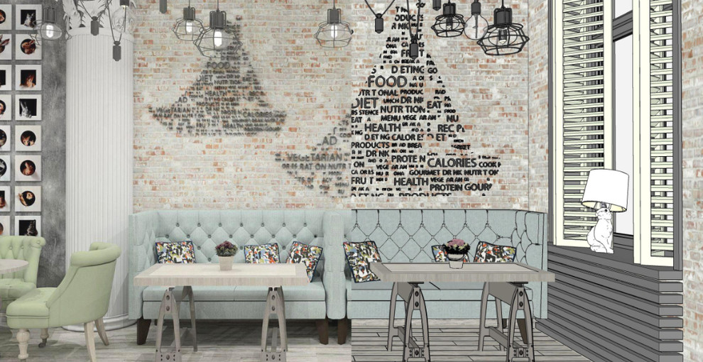 Дизайн-проект кафе La Marceille