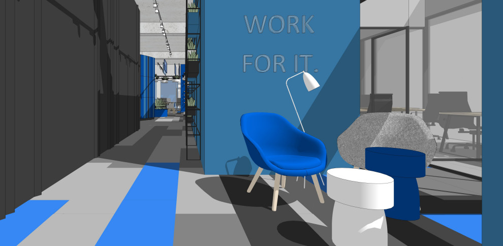 коворкинг в синем