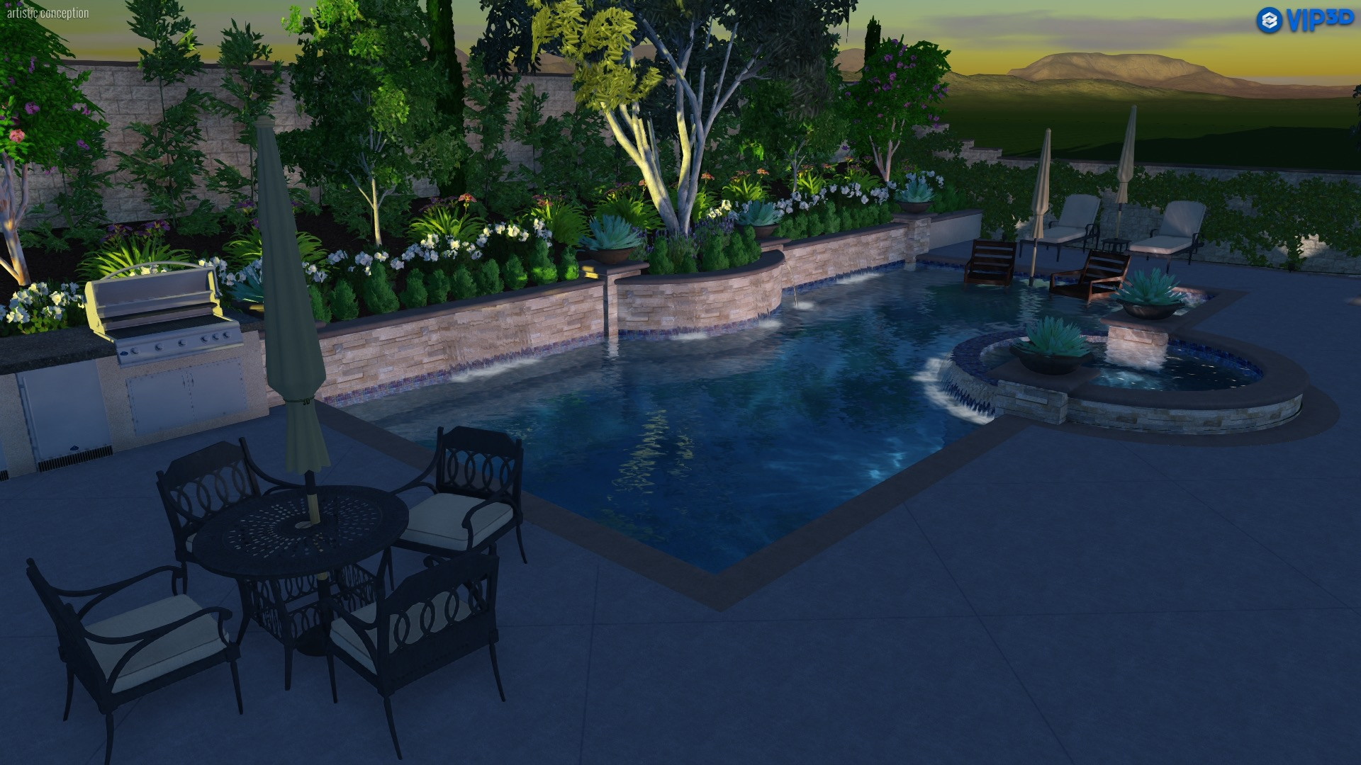 Summerfield Residence, Yorba Linda 3D