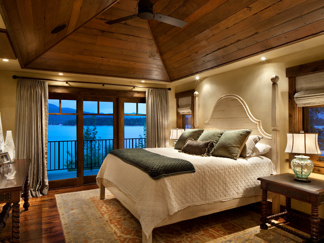 Whitefish Estate rustic-bedroom