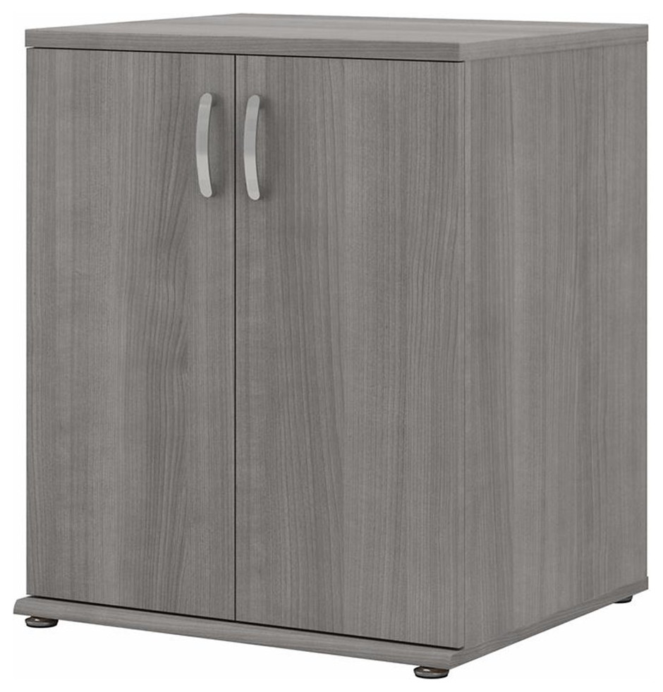 Pemberly Row Laundry Room Cabinet with Doors in Platinum Gray ...