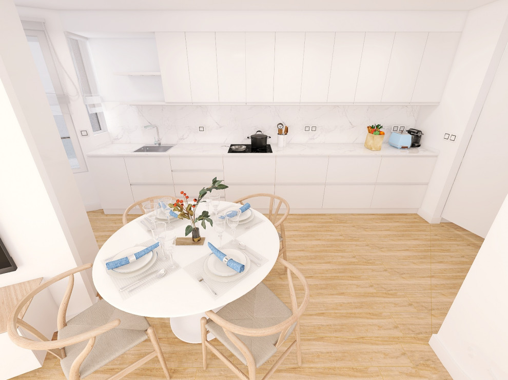 Paraíso Marítimo: Diseño de interior de una apartamento Frente al Mar