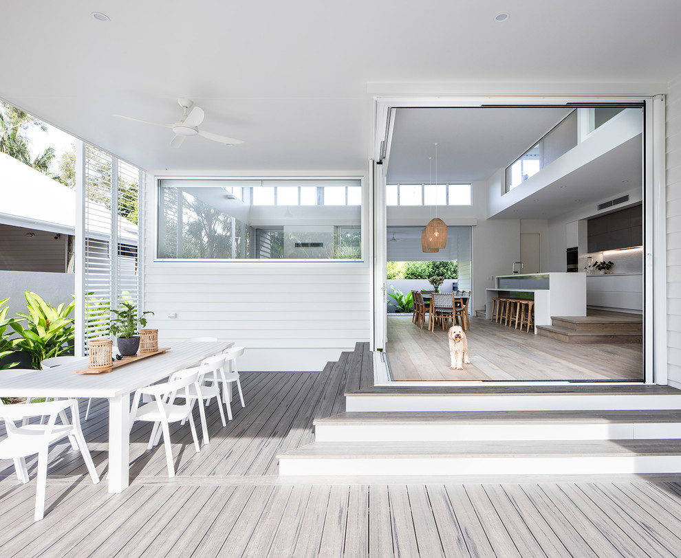 This is an example of a beach style deck in Sunshine Coast.