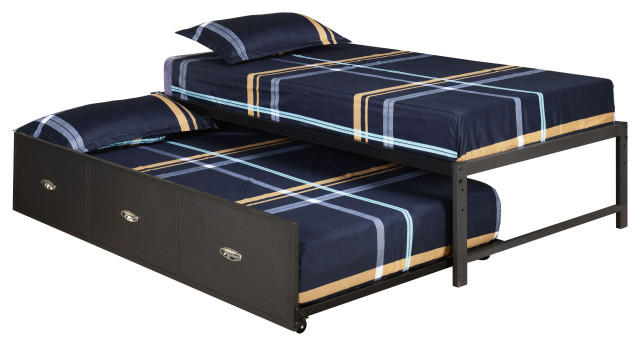 Twin Size Day Bed Daybed Frame With, Twin Bed Frame Tall Enough For Trundle