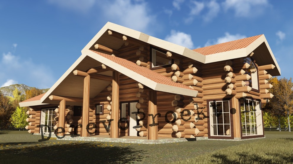 Баня Романа - рубленое бревно 380-420мм