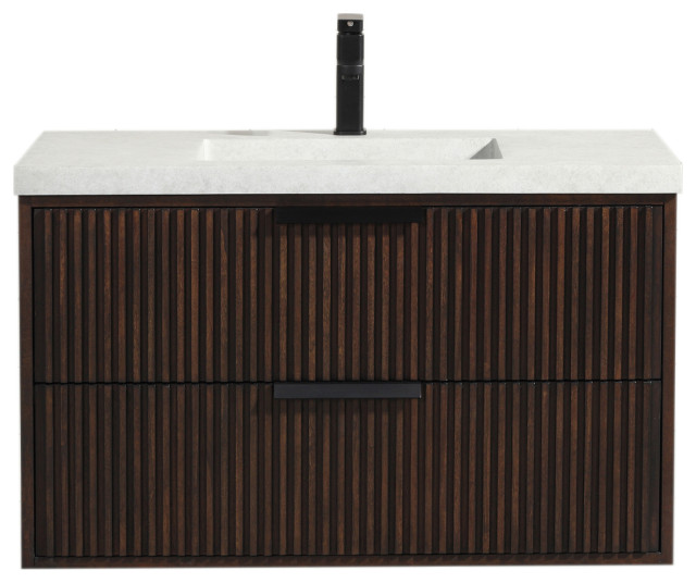 Ari Kitchen and Bath San Diego Bath Vanity, 36" Contemporary