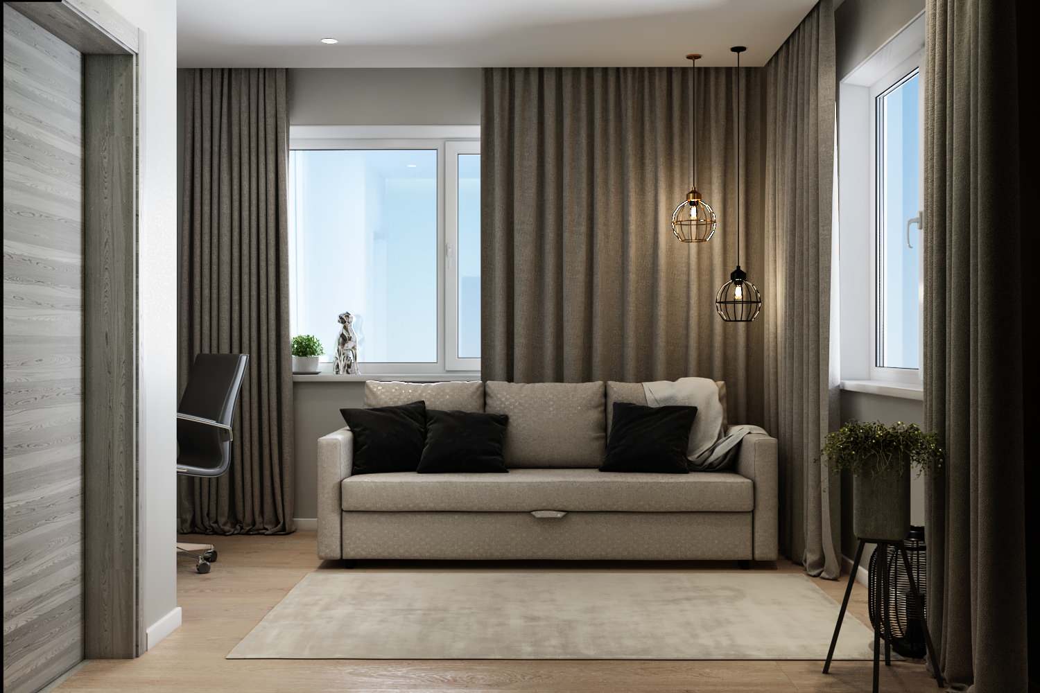 Лофт для молодой пары