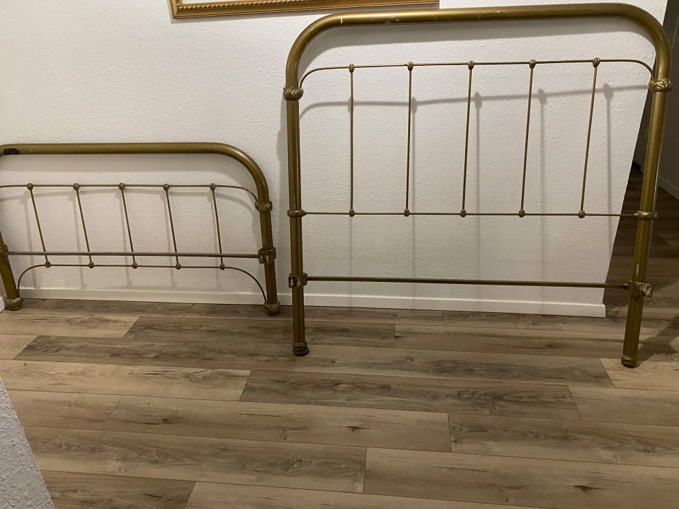 How to refinish antique iron bed frame