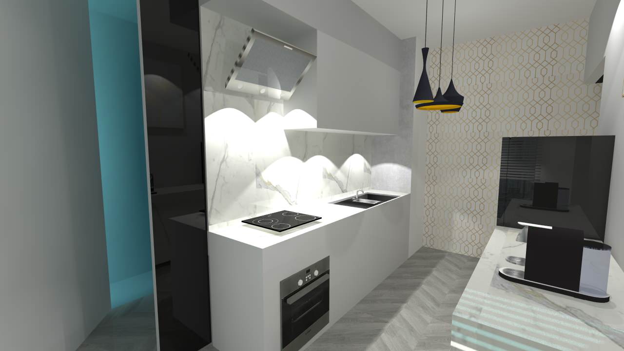 3D réagencement appartement haussmannien  version 3