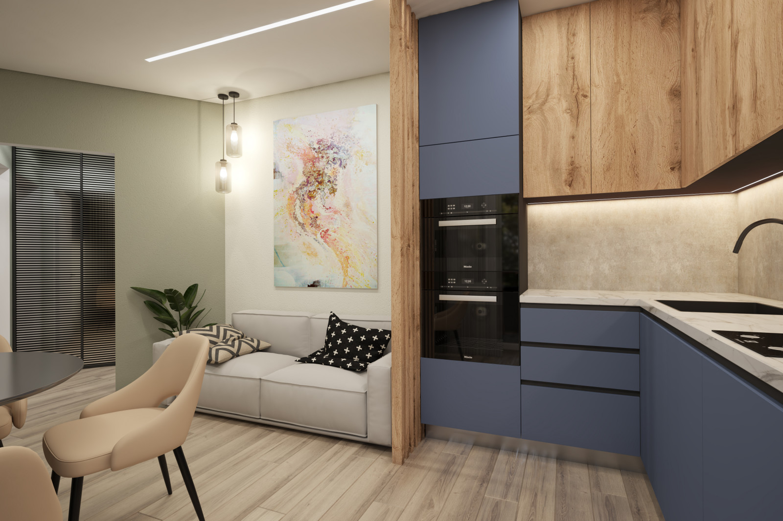 Однокомнатная квартира. 44 кв.м.