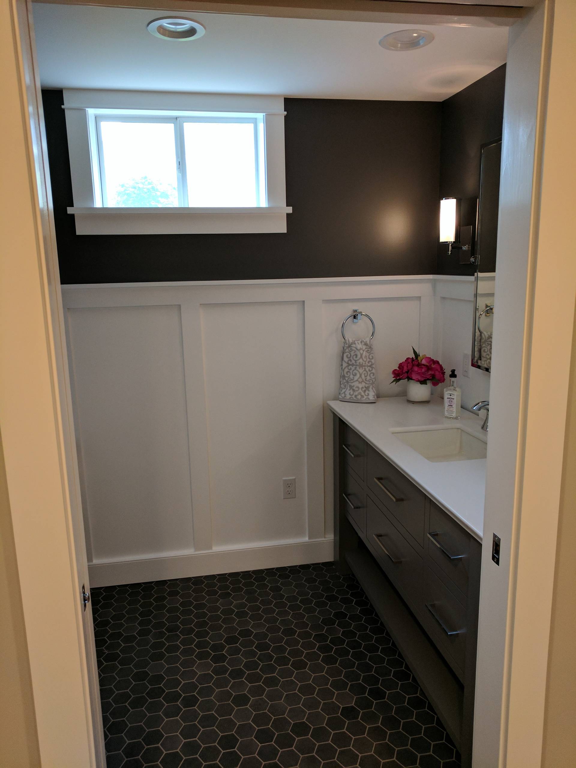 Powder Room in Finished Basement, Harrisburg, PA