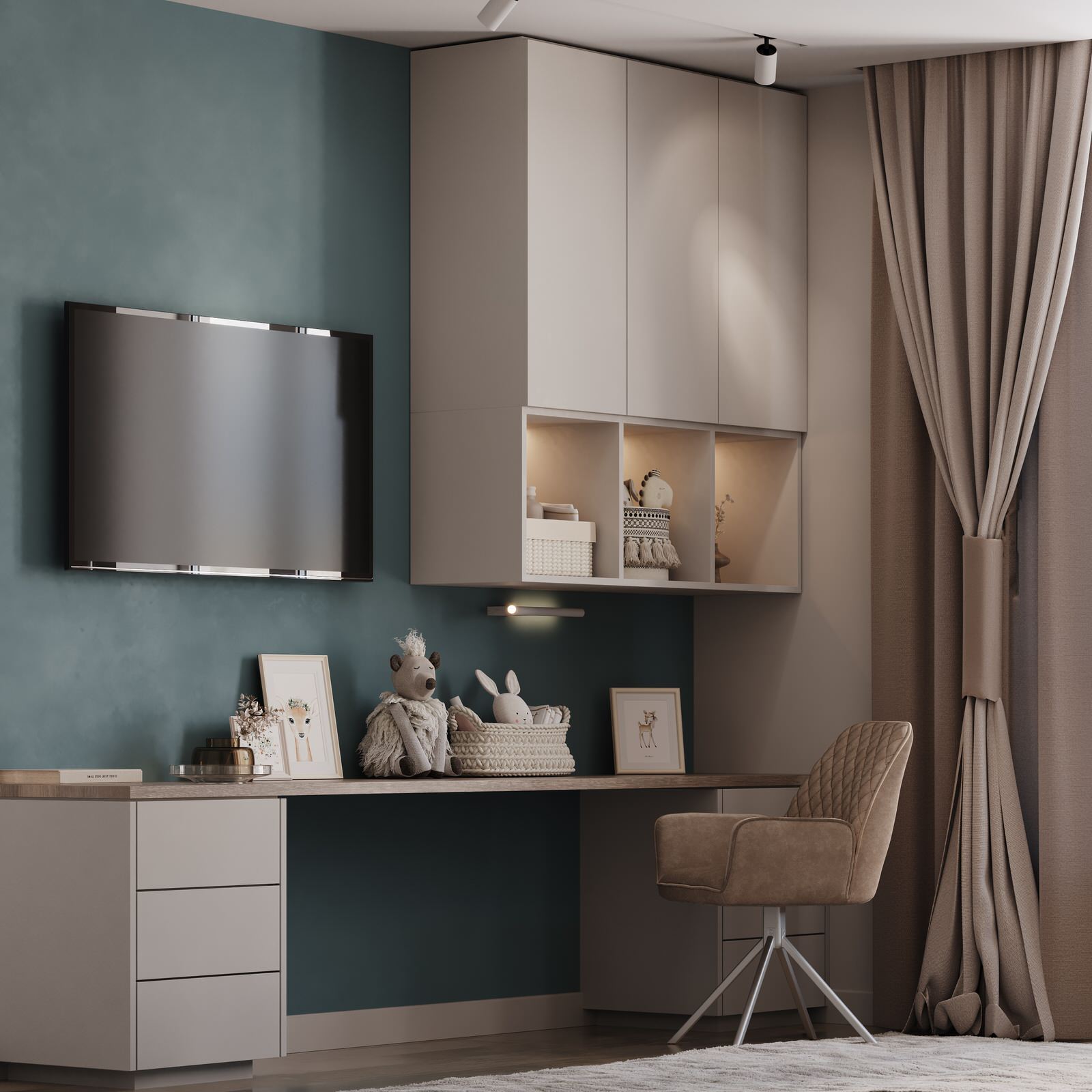 Проект трехкомнатной квартиры г. Ростов-на-Дону