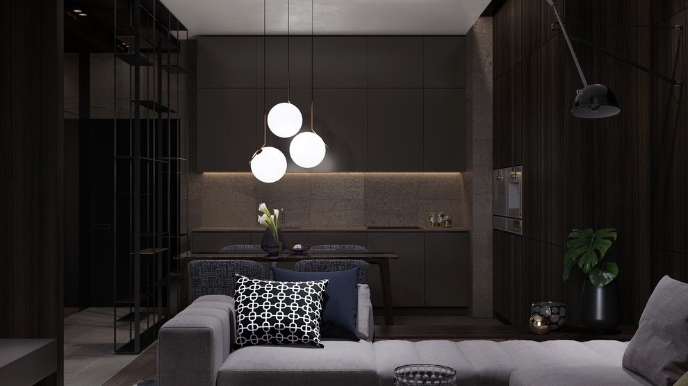 Темная квартира для светлой пары