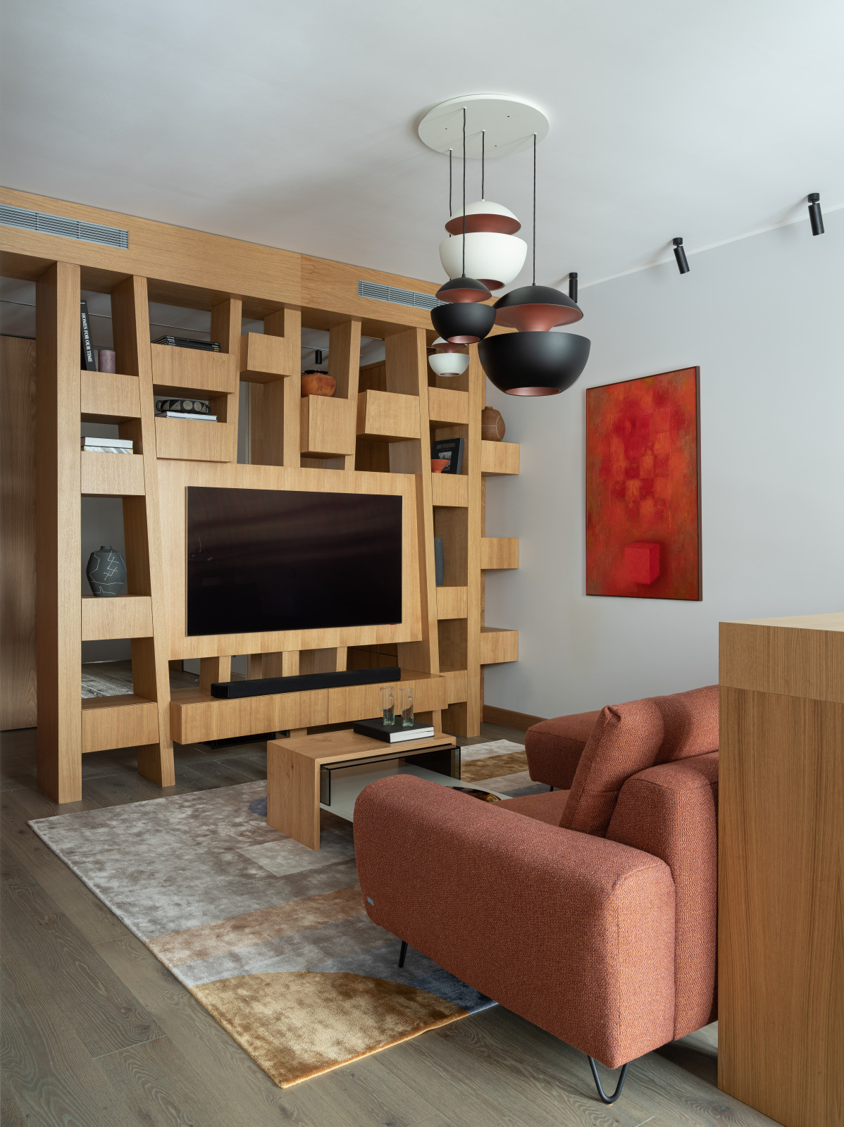 Минималистичная квартира в Москве 117 кв. м