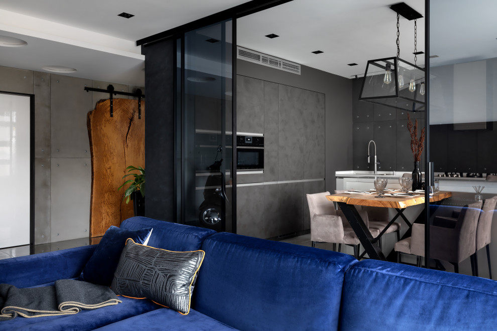 Квартира 170м2 | BLACK NATURE | Современный индустриальный стиль