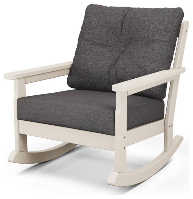 Vineyard Deep Seating Rocking Chair - Transitional - Outdoor Rocking ...