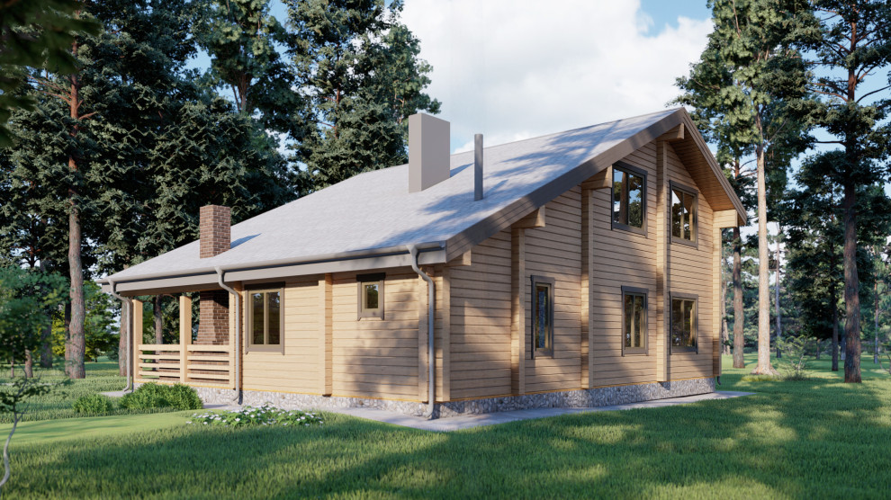 Дом из бруса в Lucky Park