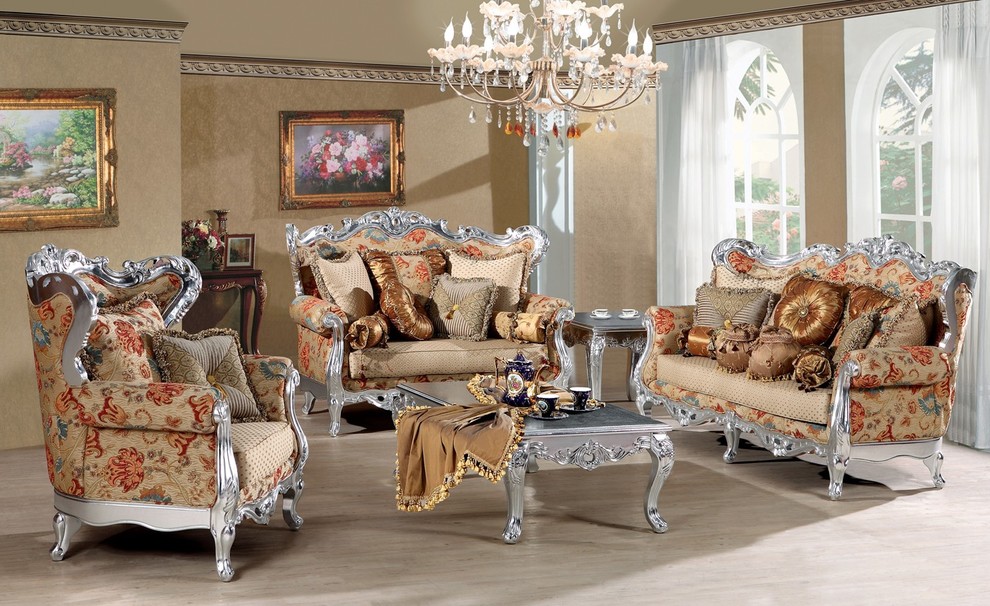 Fleur de France Luxury Living Room Sofa Set