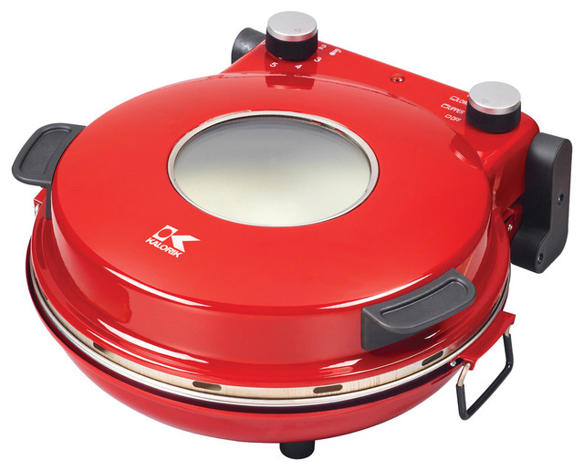 Kalorik Stainless Steel Red High Heat Stone Pizza Oven