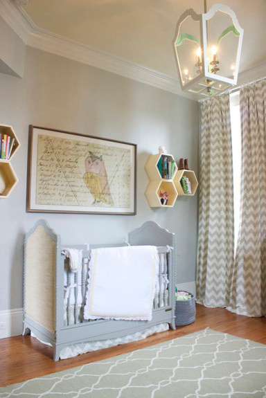Design ideas for a contemporary nursery in New Orleans.