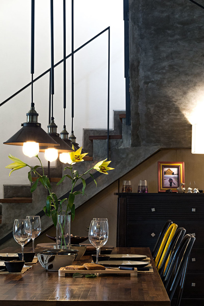 Industrial dining room in Bengaluru.