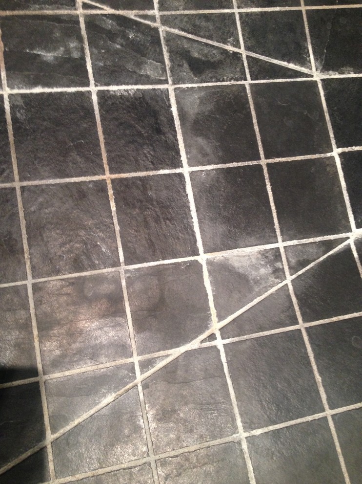 Cleaning slate shower tiles