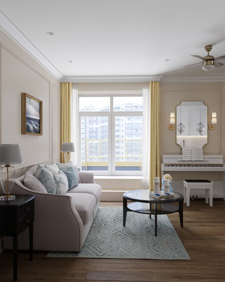 Американская классика в однокомнатной квартире