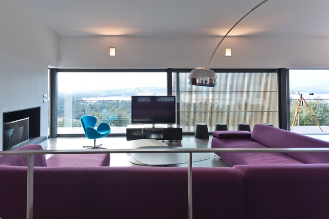 Maison vue mer contemporary-vardagsrum