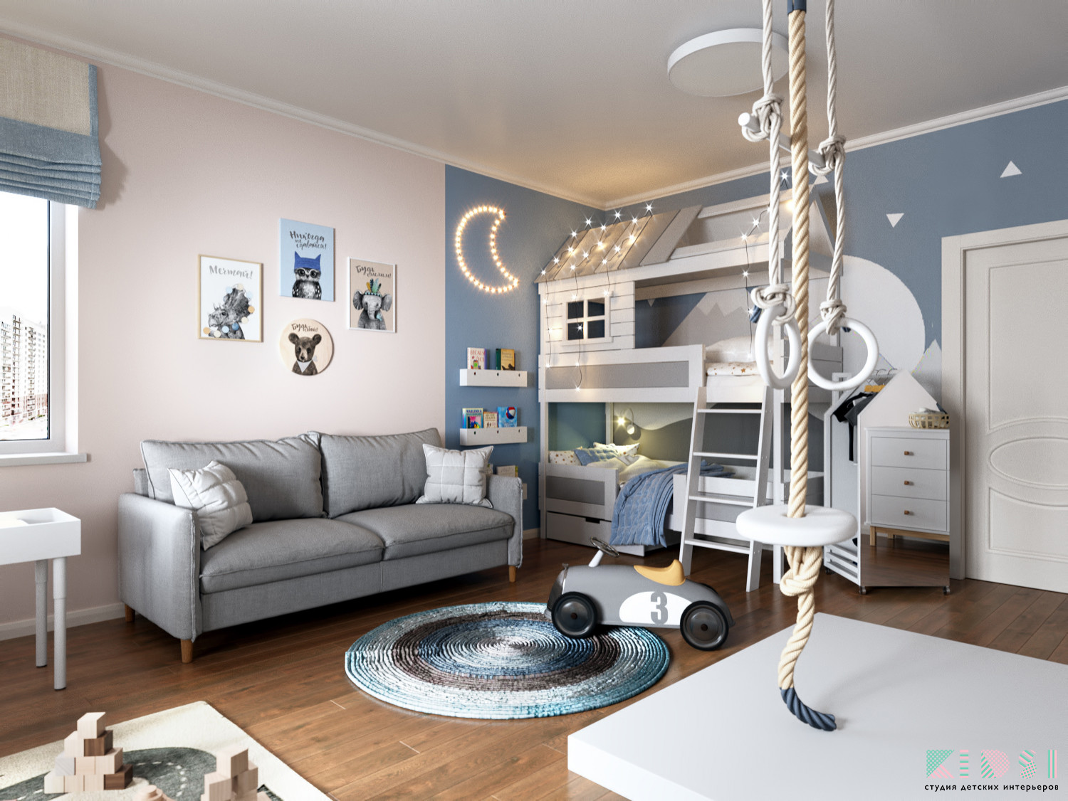 Комната для мальчика 4 года