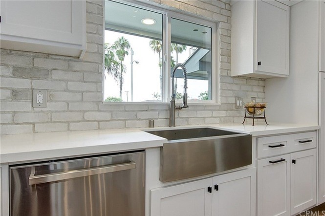 Inspiration for a transitional home design remodel in Orange County