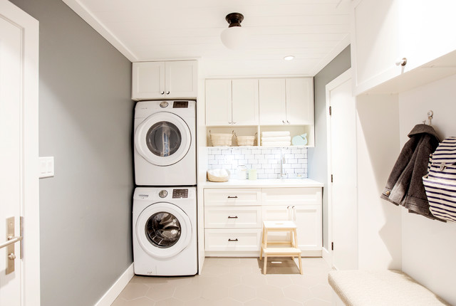 Custom Kitchen and Living Space coastal-service-yard