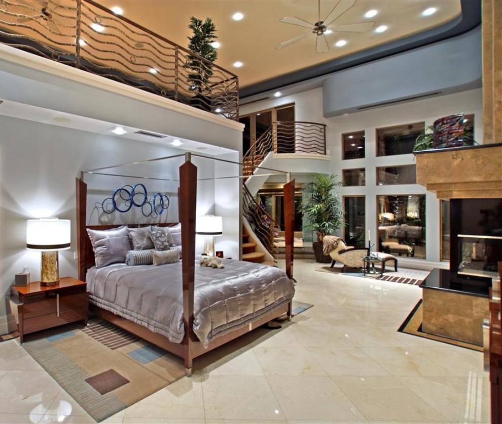 Las Vegas Residence Contemporary Bedroom Las Vegas by Charette