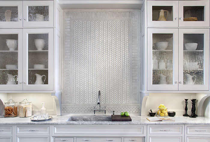 Example of a transitional kitchen design in Seattle