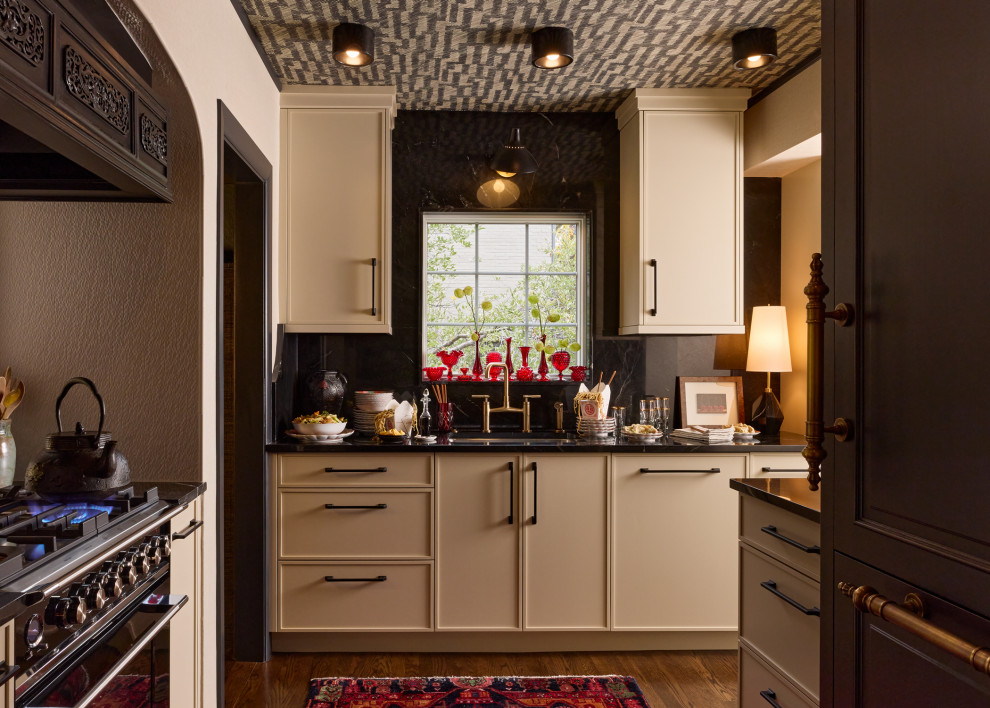 Designer's Kitchen with Two Toned Cabinets - Transitional - Kitchen ...
