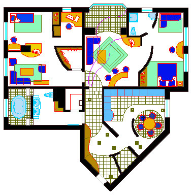 План перепланировки квартиры площадью 160 кв.м.