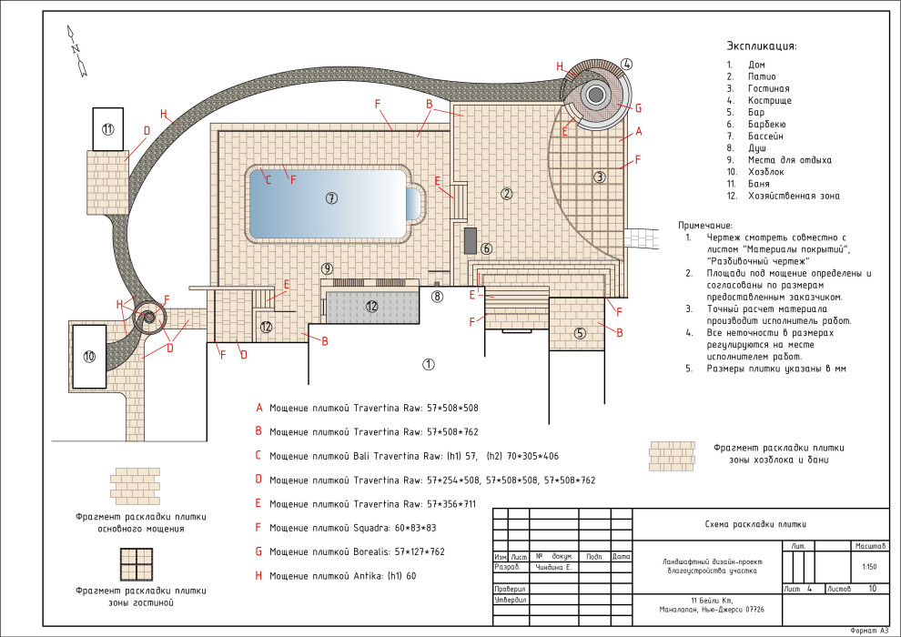 Реконструкция заднего двора г. Нью Джерси (США)