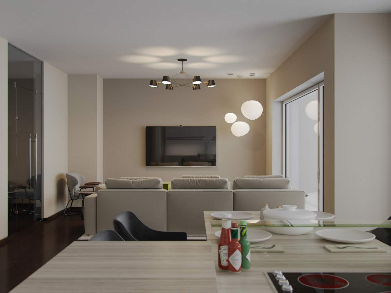 Квартира, общая площадь 60 кв.м